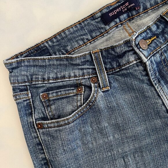 Levi 518 Superlow Low Rise Bootcut Denim Jeans - Picture 3 of 8